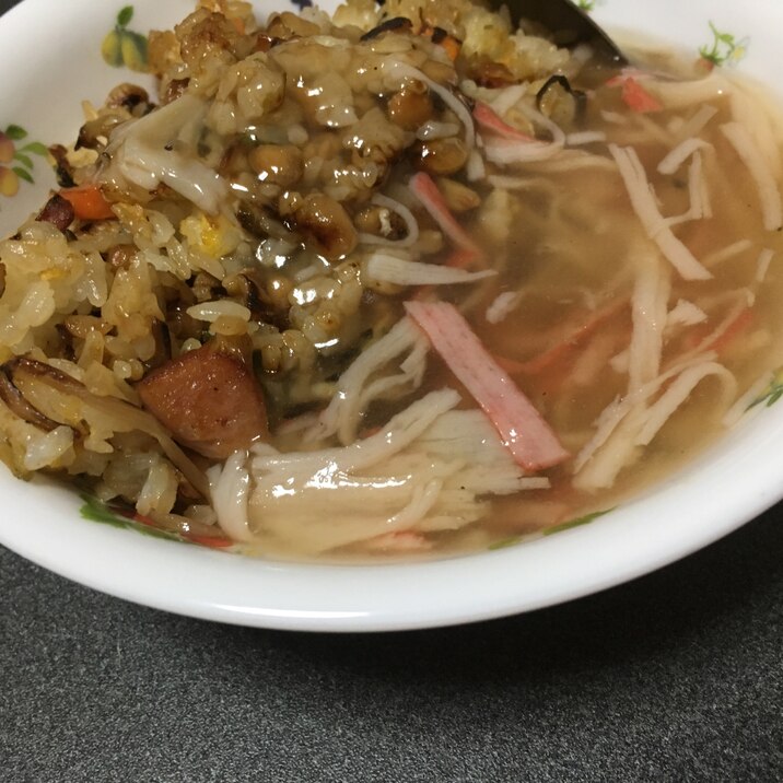 納豆あんかけチャーハン